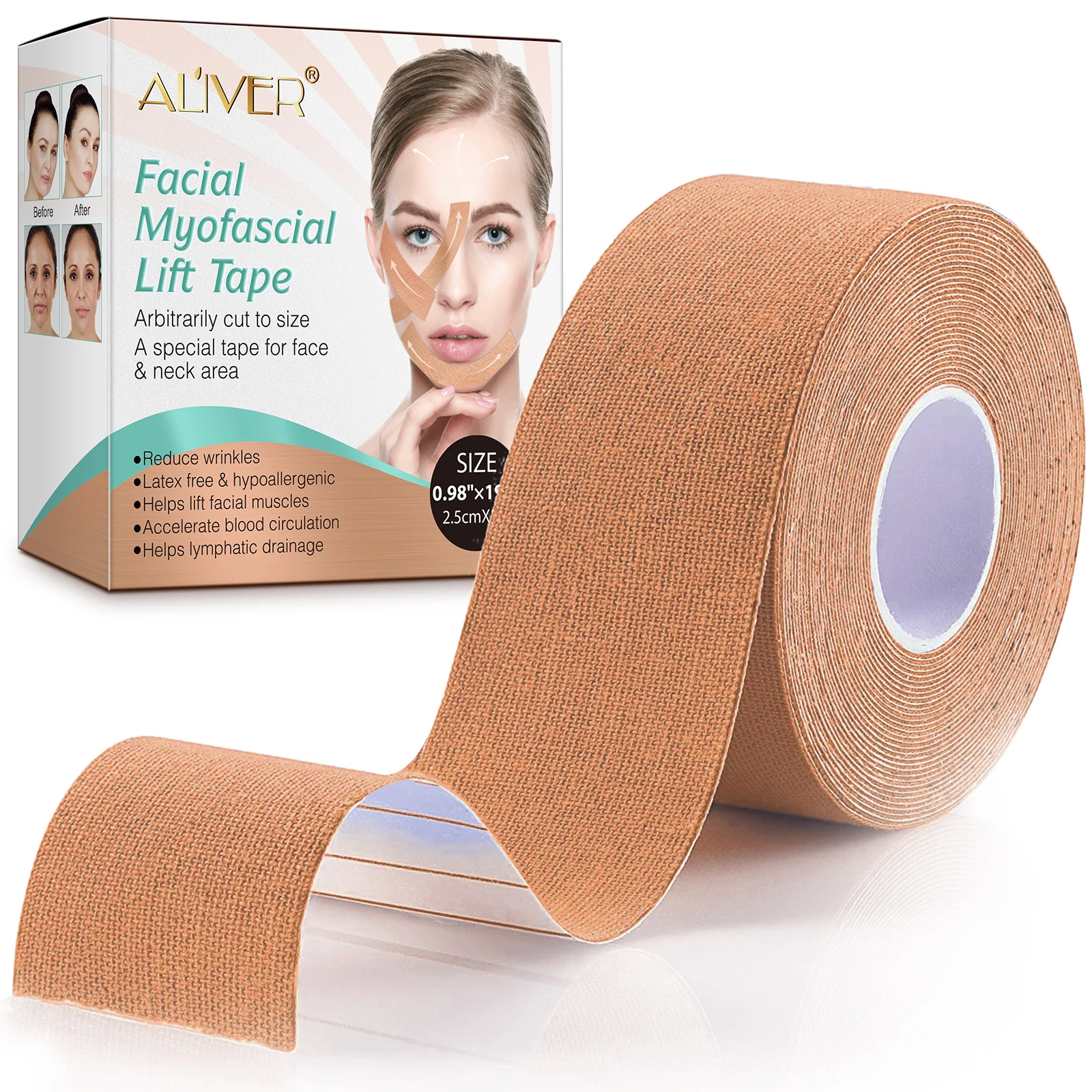 Skin Color Slimming Face Lift Tape Anti Wrinkle Tape Firming Neck Facial Myofascial Lift Tape for Face and Neck
Skin Color Slimming Face Lift Tape Anti Wrinkle Tape Firming Neck Facial Myofascial Lift Tape for Face and Neck