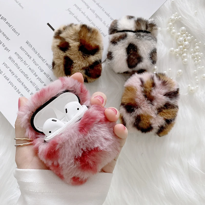 Girls Full Protective Luxury Leopard Print Warm Fur Plush Shockproof For Air Pods 1 2 3 Pro Cover Case for Airpods Case
Girls Full Protective Luxury Leopard Print Warm Fur Plush Shockproof For Air Pods 1 2 3 Pro Cover Case for Airpods Case