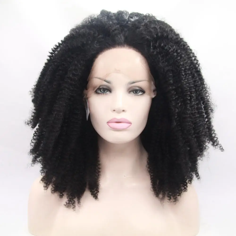 Wholesale Cheap Synthetic Hair Wigs Heat Resistant Fiber Afro Kinky Curl Lace Front Wig
Wholesale Cheap Synthetic Hair Wigs Heat Resistant Fiber Afro Kinky Curl Lace Front Wig