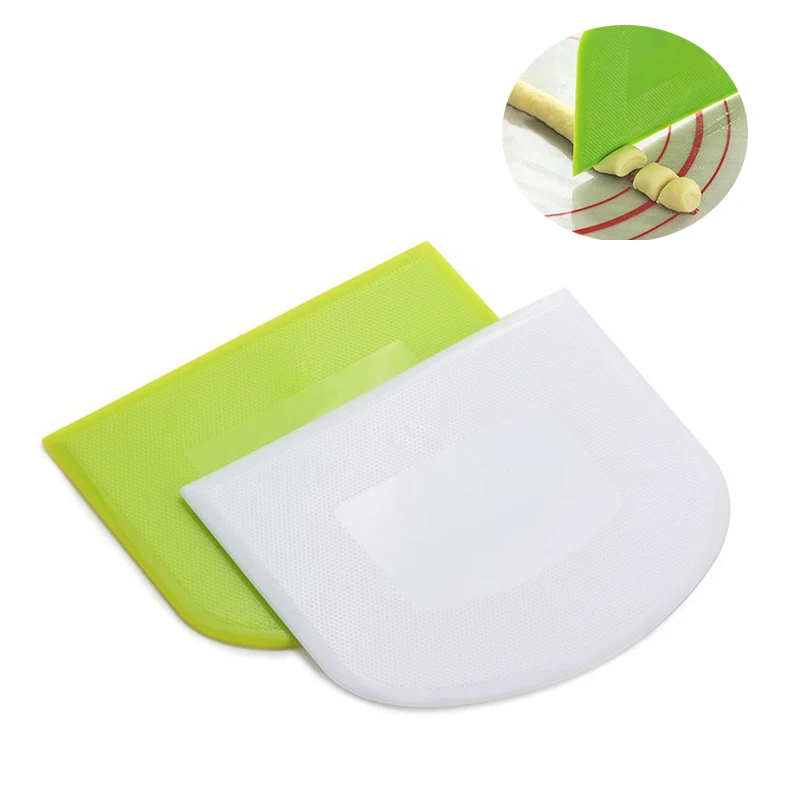 

Pastry Dough Cutter DIY Cake Cream Scraper Pizza Fondant Dough Knife Bread Slicer Pastry Baking Tool Kitchen Accessories, Green;pink;white