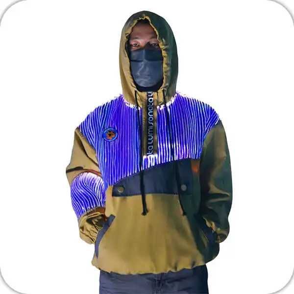 Luminous Led Light up Hoodie OEM Custom Design Fiber Optic Fabric Hoodie Streetwear Clothing Hoodie For Men
Luminous Led Light up Hoodie OEM Custom Design Fiber Optic Fabric Hoodie Streetwear Clothing Hoodie For Men