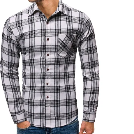 2020 autumn new European and American men's shirts large size plaid long-sleeved shirt
2020 autumn new European and American men's shirts large size plaid long-sleeved shirt