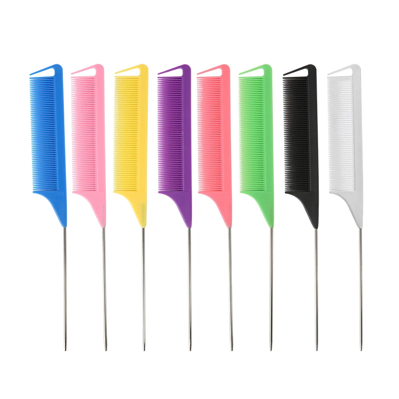Hot sale Rat Tail Combs Highlight Hair Coloring Comb for Home Salon Hair Dyeing carbon comb, Customized color
Hot sale Rat Tail Combs Highlight Hair Coloring Comb for Home Salon Hair Dyeing carbon comb, Customized color