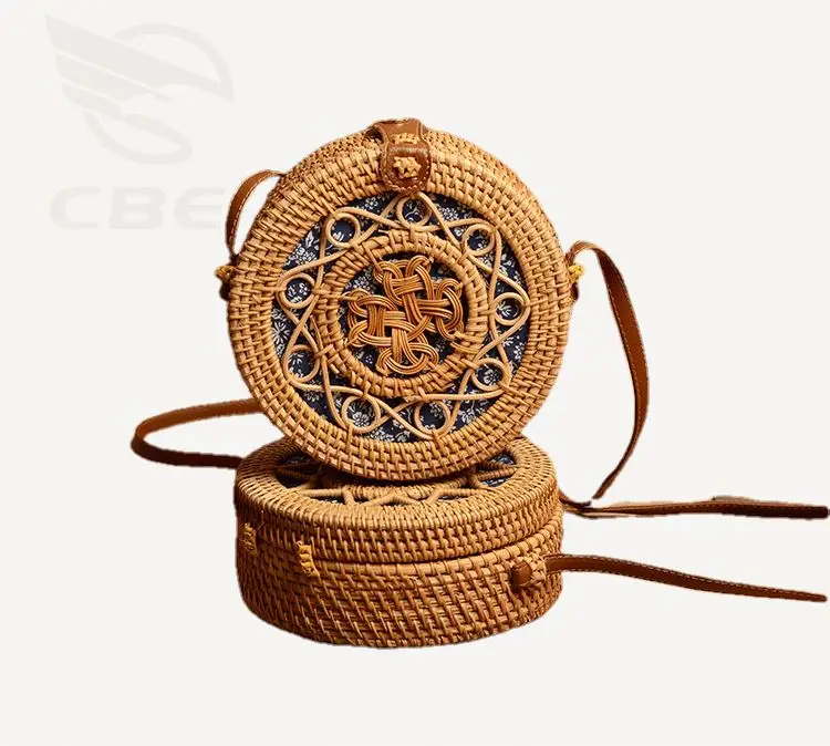 2021 New Round Bags Women Summer Rattan Bags Handmade Woven Beach Crossbody Bags Best Quality Handmade Rattan Basket, Natural color
2021 New Round Bags Women Summer Rattan Bags Handmade Woven Beach Crossbody Bags Best Quality Handmade Rattan Basket, Natural color