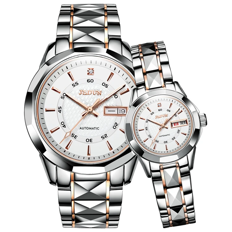 JSDUN8014 Factory Cheap wholesale Japanese movement Stainless Steel Couple Waterproof SAPPHIRE CRYSTA automatic Mechanical Watch
JSDUN8014 Factory Cheap wholesale Japanese movement Stainless Steel Couple Waterproof SAPPHIRE CRYSTA automatic Mechanical Watch