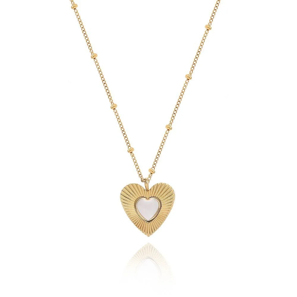 Joolim Jewelry Gold Plated Shell Heart Burst Pendant Dainty Chain Necklace Stainless Steel Jewelry Wholesale
Joolim Jewelry Gold Plated Shell Heart Burst Pendant Dainty Chain Necklace Stainless Steel Jewelry Wholesale