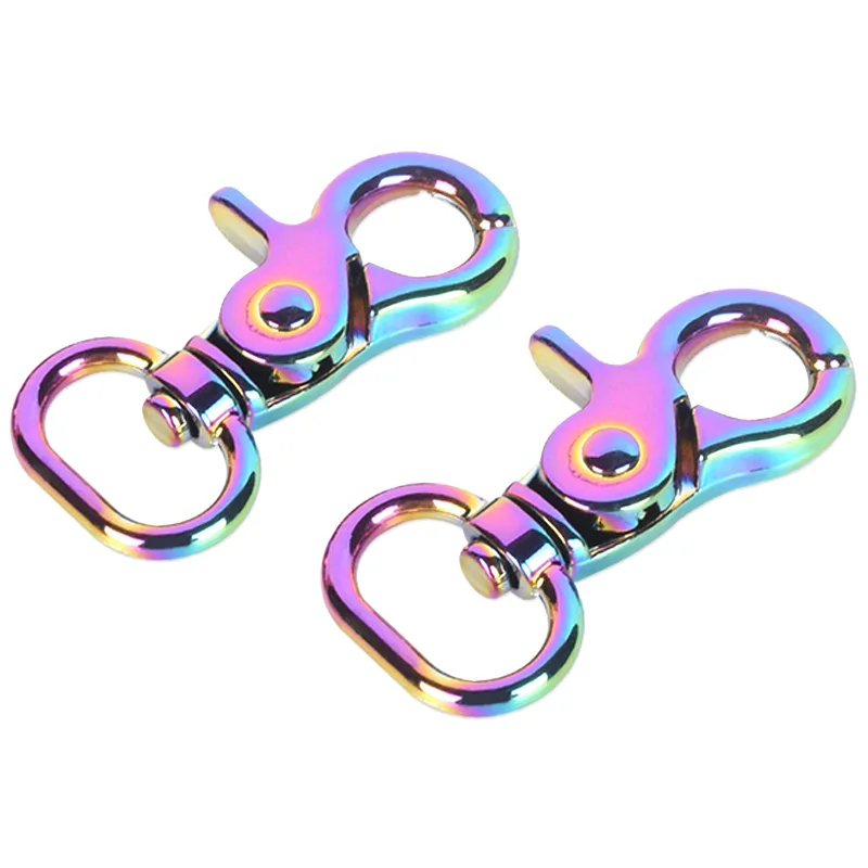 Rainbow Snap Hook Spring Buckle Handbag Belt Accessories metal Swivel Snap Hook, Rainbow,silvery
Rainbow Snap Hook Spring Buckle Handbag Belt Accessories metal Swivel Snap Hook, Rainbow,silvery
