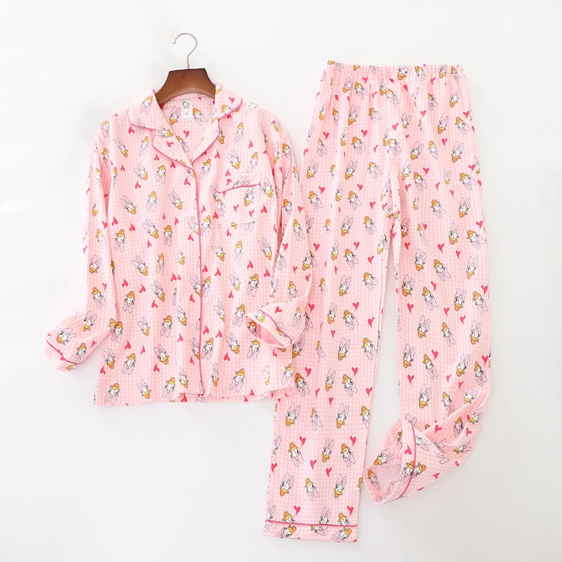 Women's Sleepwear Women 2 Pieces Pajamas Sets Womens 2021 Floral Button Down Shirts With Pants Cotton Pajama Set Clothes
Women's Sleepwear Women 2 Pieces Pajamas Sets Womens 2021 Floral Button Down Shirts With Pants Cotton Pajama Set Clothes