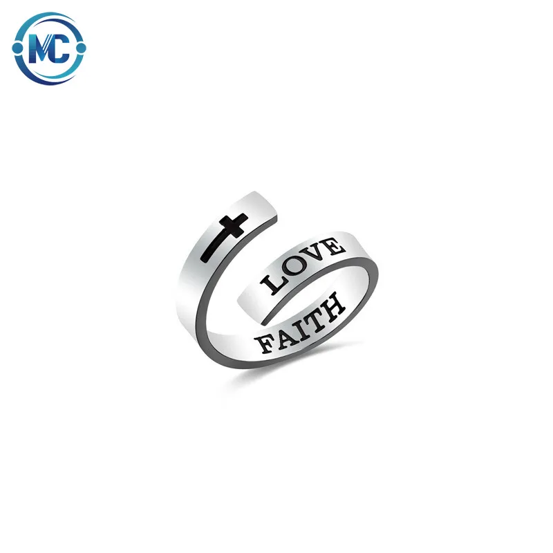 2021 New Simple engraving lettering LOVE cross double-layer stainless Steel Ring Wholesale
2021 New Simple engraving lettering LOVE cross double-layer stainless Steel Ring Wholesale