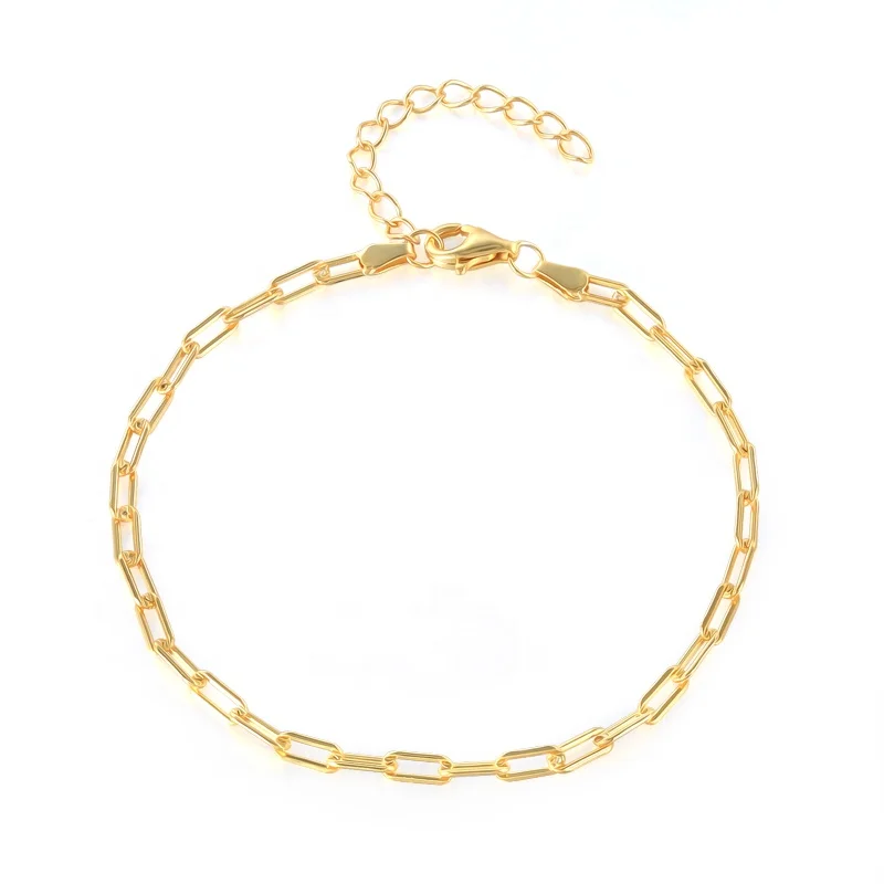 CANNER 2021 Hot sale S925 sterling silver ins style simple minimalist paper clip bracelets for women party
CANNER 2021 Hot sale S925 sterling silver ins style simple minimalist paper clip bracelets for women party