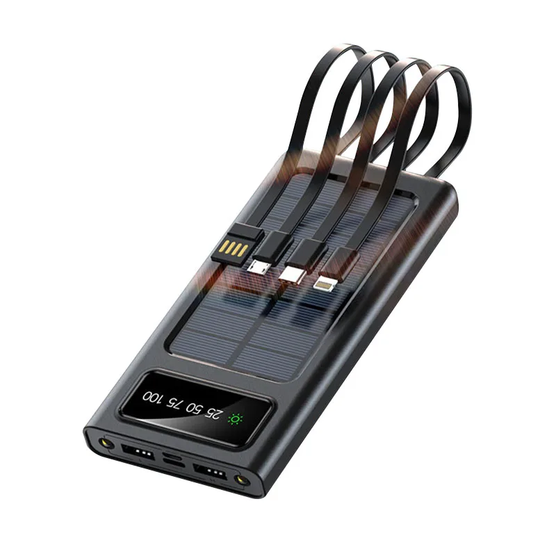 High Conversion Solar Energy Waterproof Outdoor Power Bank Solar with Cable, Black/white
High Conversion Solar Energy Waterproof Outdoor Power Bank Solar with Cable, Black/white