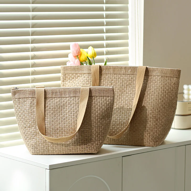 Summer Linen Weave Handbag Beach Shoulder Bags Shopping Tote INS style handbag Travel Bag for Women
Summer Linen Weave Handbag Beach Shoulder Bags Shopping Tote INS style handbag Travel Bag for Women