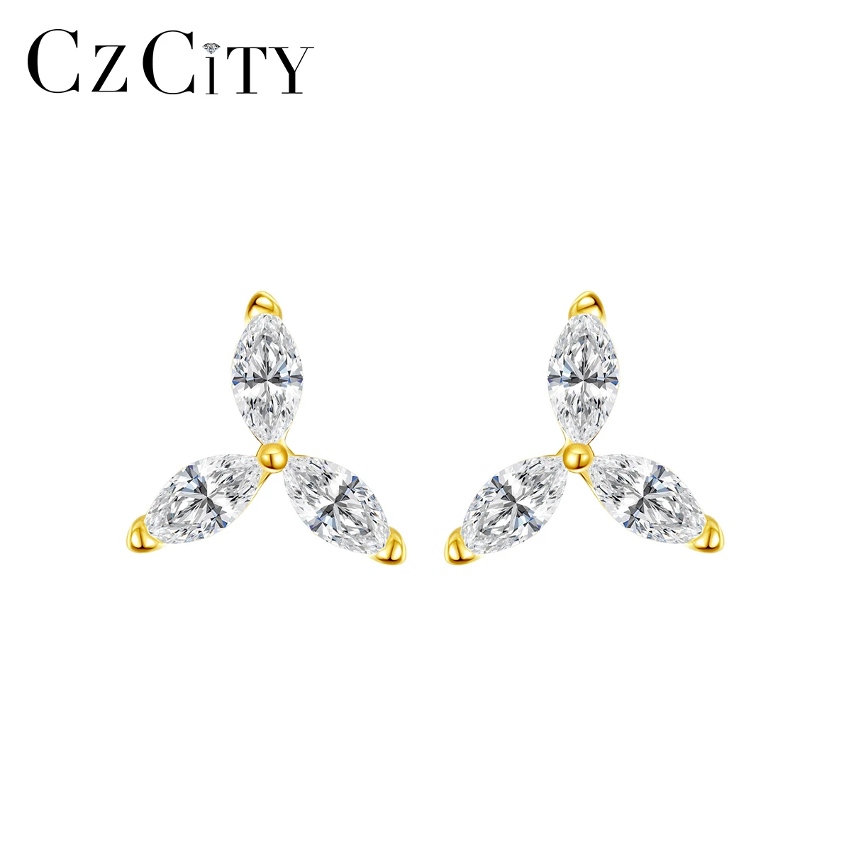 CZCITY Flower Bead Butterfly Marquise Cut Silver Cubic Zirconia Stud Small Sterling Custom Minimalist Earring
CZCITY Flower Bead Butterfly Marquise Cut Silver Cubic Zirconia Stud Small Sterling Custom Minimalist Earring