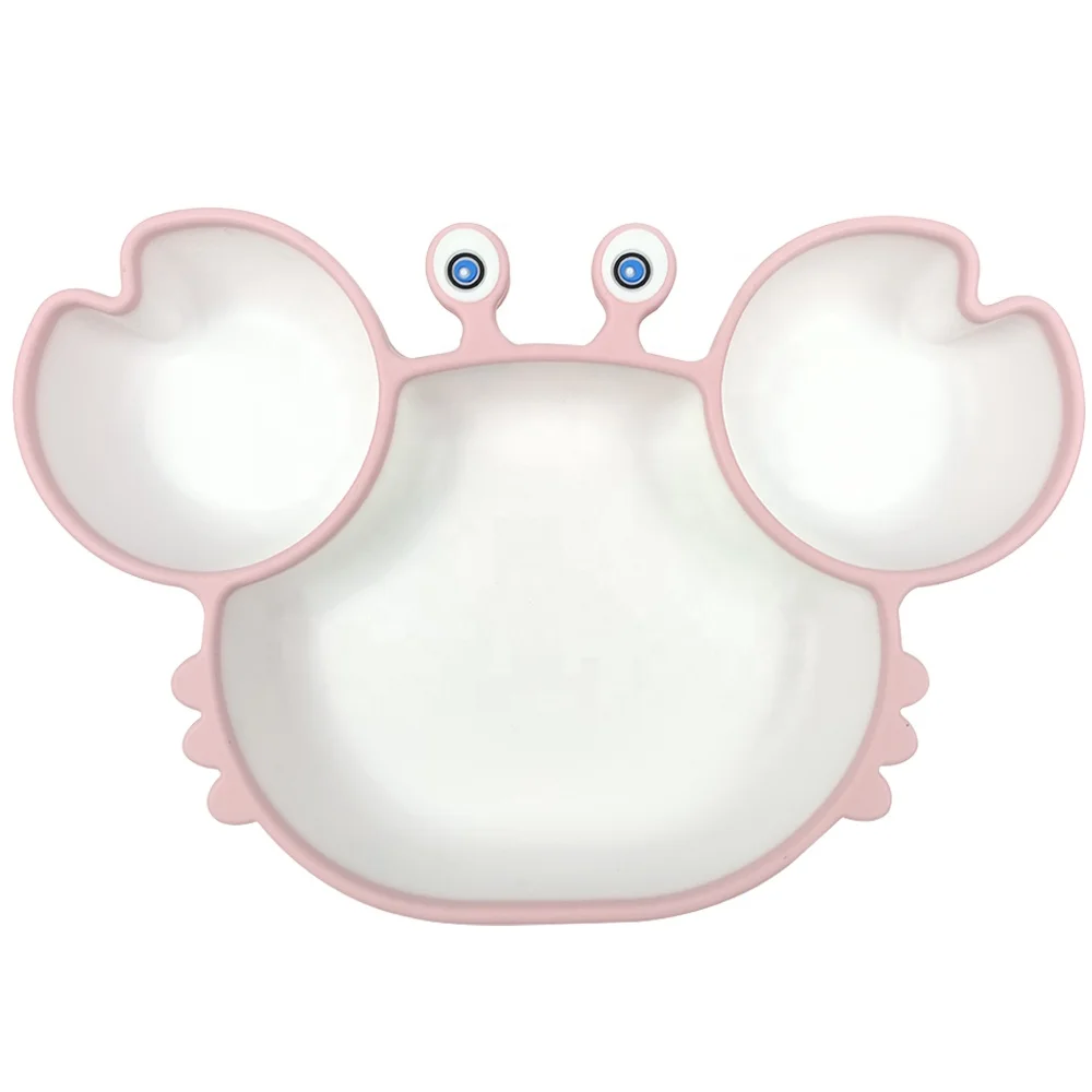 Original Factory Crab Plate Unbreakable Divided Dish Plate Microwave Safe Cute Children Kids Suction Silicone Baby Plate
Original Factory Crab Plate Unbreakable Divided Dish Plate Microwave Safe Cute Children Kids Suction Silicone Baby Plate