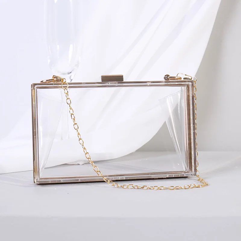 Wholesale Custom Women Lady Fashion Transparent Resin Evening Bag Clear Boxed Purse Crossbody Handbag Acrylic Clutch Bag, Accept custom made
Wholesale Custom Women Lady Fashion Transparent Resin Evening Bag Clear Boxed Purse Crossbody Handbag Acrylic Clutch Bag, Accept custom made