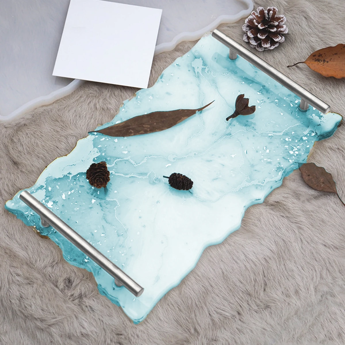 Diy Fruit Tea Tray Crystal Epoxy Mold For Resin Tray Coaster Silicone Resin Molds 2021 new arrivals, White
Diy Fruit Tea Tray Crystal Epoxy Mold For Resin Tray Coaster Silicone Resin Molds 2021 new arrivals, White