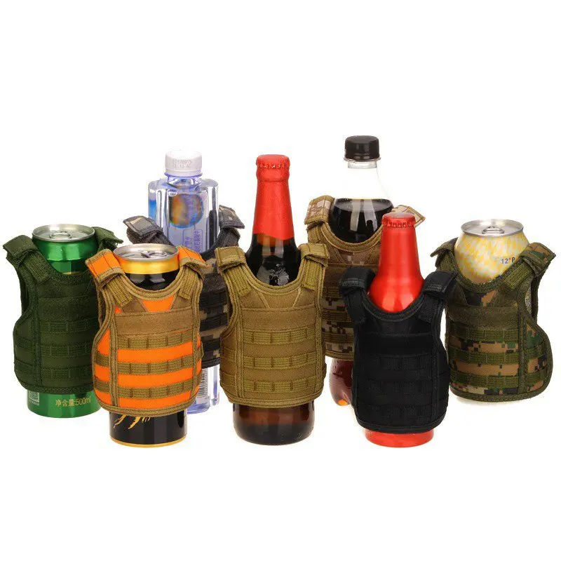 H465 Camping Nylon Drinks Can Camouflage Decoration Adjustable Detachable Mini Vest Shape Beer Bottle Cover, Multi colour
H465 Camping Nylon Drinks Can Camouflage Decoration Adjustable Detachable Mini Vest Shape Beer Bottle Cover, Multi colour