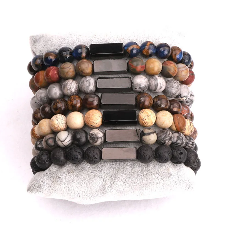 Renting Jewelry Making Custom Text Engrave Logo Stainless Steel Charm Natural Stone Beads Bracelet For Men
Renting Jewelry Making Custom Text Engrave Logo Stainless Steel Charm Natural Stone Beads Bracelet For Men