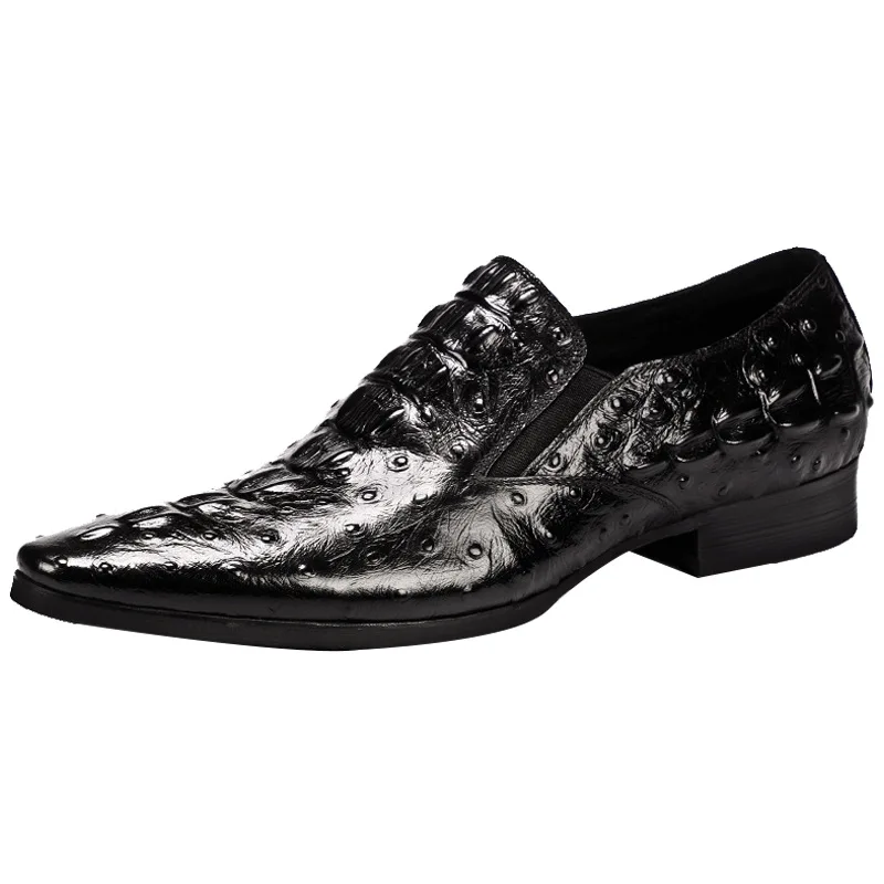 Men's leather shoes leather casual business breathable crocodile pattern trend men's shoes pointed toe dress men's single shoes, Colors
Men's leather shoes leather casual business breathable crocodile pattern trend men's shoes pointed toe dress men's single shoes, Colors