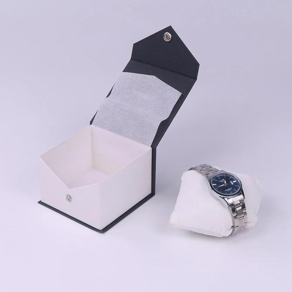 fancy book shape paper jewelry gift packing watch box with