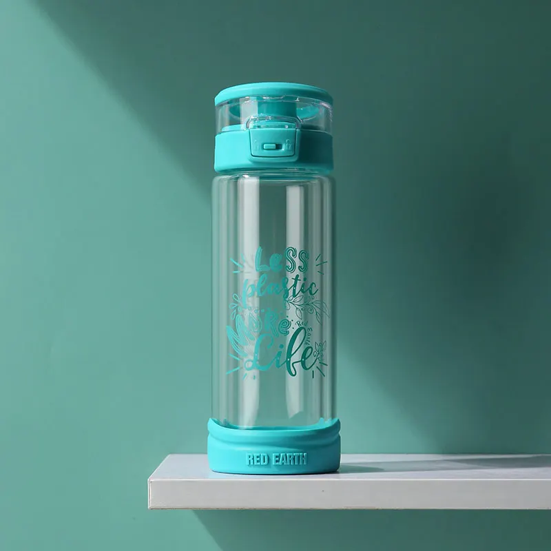 GiNT 370ml Custom Marketable Design Silicone Base Double Wall Glass Water Bottle for Christmas New Year Gift, Customized colors acceptable
GiNT 370ml Custom Marketable Design Silicone Base Double Wall Glass Water Bottle for Christmas New Year Gift, Customized colors acceptable