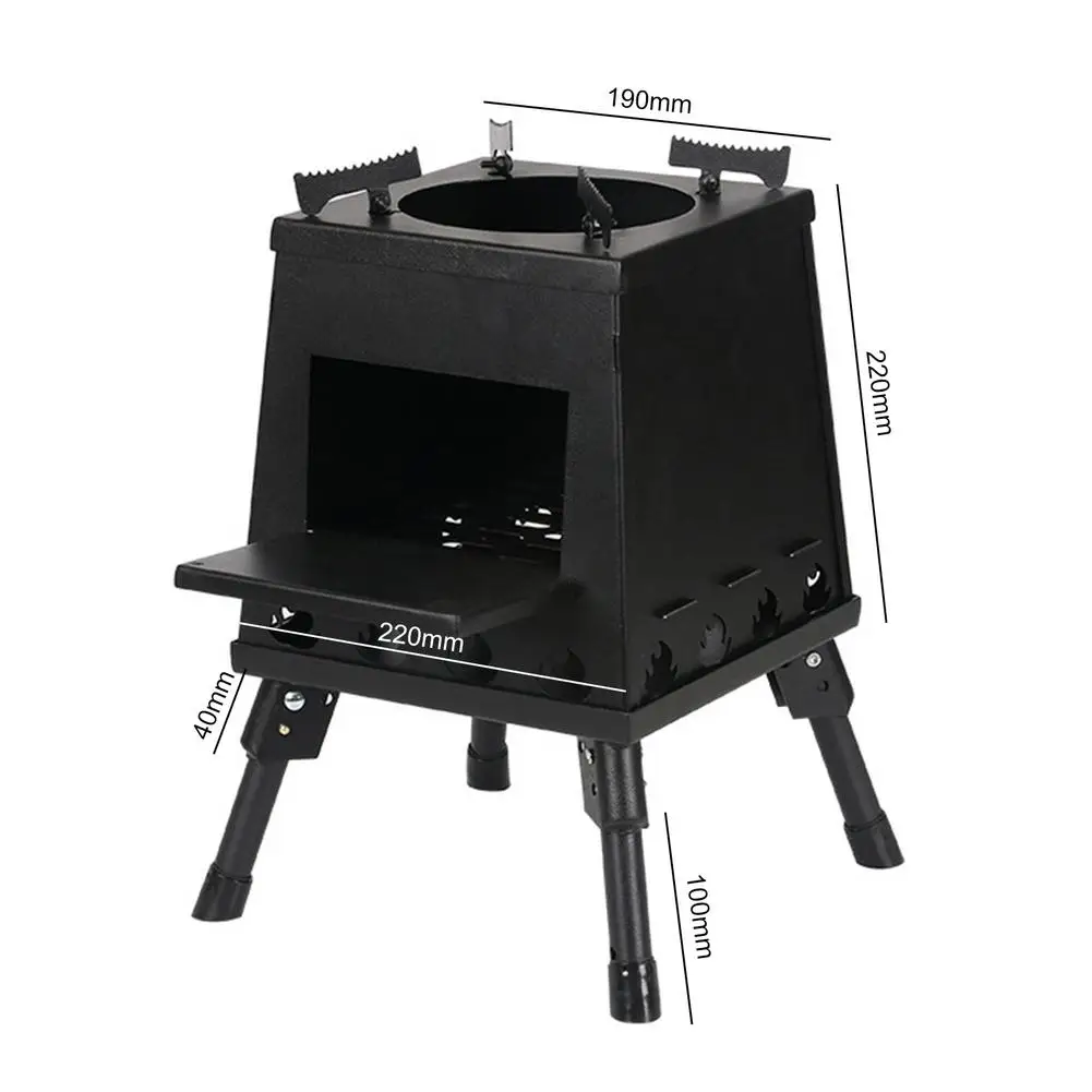 Camping Stove Portable Foldable Wood Burning Stove for Camping Stove Storage Bag, Black
Camping Stove Portable Foldable Wood Burning Stove for Camping Stove Storage Bag, Black
