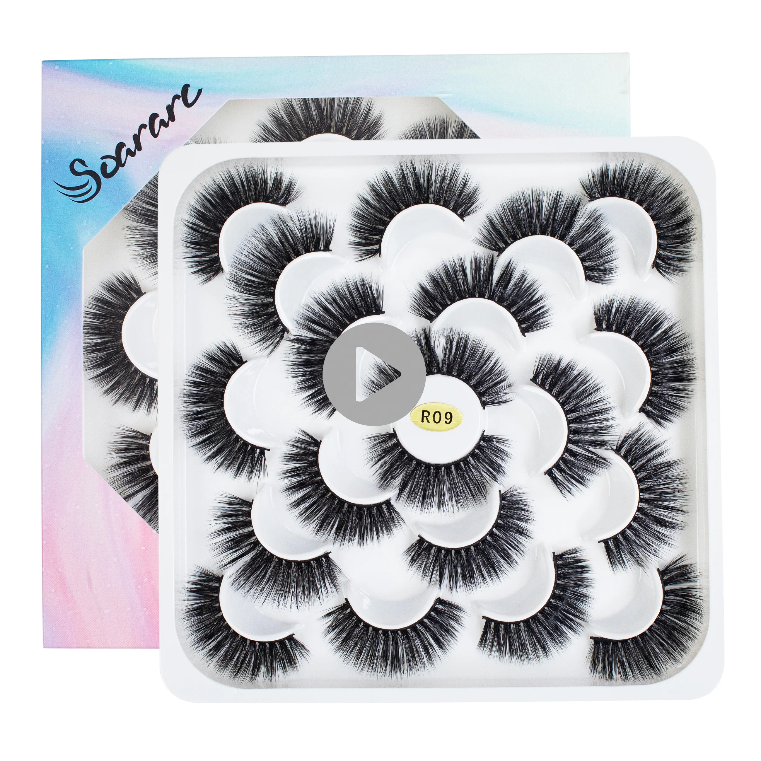 wholesale Korea silk cluster eyelashes handmade 3d 5d mink eye lash vendors mink eyelashes with custom packaging, Black
wholesale Korea silk cluster eyelashes handmade 3d 5d mink eye lash vendors mink eyelashes with custom packaging, Black