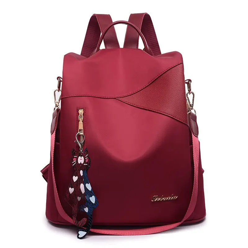 All-match Fashion Casual Ladies Backpack Anti stolen Waterproof Oxford Cloth Stitching Student Schoolbag, 5 colors or customized
All-match Fashion Casual Ladies Backpack Anti stolen Waterproof Oxford Cloth Stitching Student Schoolbag, 5 colors or customized