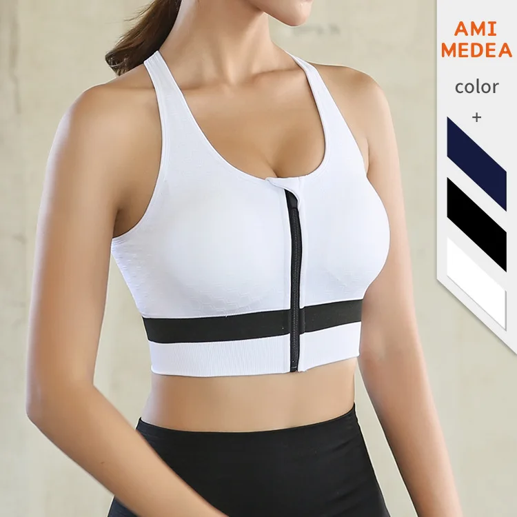 Ami Medea Zipper Sports Underwear Female Support Gathering Running Beauty Back Bra Fitness Yoga Vest, As shown
Ami Medea Zipper Sports Underwear Female Support Gathering Running Beauty Back Bra Fitness Yoga Vest, As shown