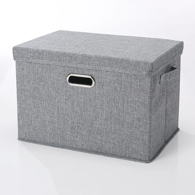Folding Canvas Storage Box For Home Use Square Clothes Storage Container With Handle
Folding Canvas Storage Box For Home Use Square Clothes Storage Container With Handle