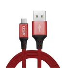 Nylon Weave Mobile Charging Cable USB2.0 Data Cable For Android Micro Plug Aluminum Alloy Shell 2.1A USB Data Line