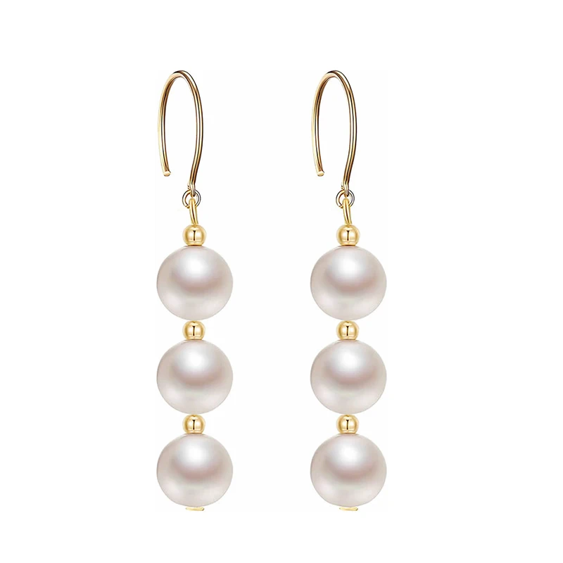 14K Gold Plated Round Bead Ball Drop Earrings for Women Minimal Lightweight Long Dangling Dangle Hoop Wedding Earrings for Women
14K Gold Plated Round Bead Ball Drop Earrings for Women Minimal Lightweight Long Dangling Dangle Hoop Wedding Earrings for Women