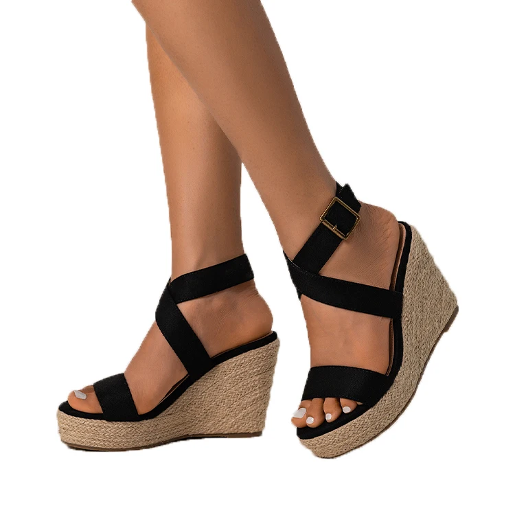 2022 Summer New High Quality Comfortable Thick Bottom Wedge Heel Women's Sandals, Blue/black/beige
2022 Summer New High Quality Comfortable Thick Bottom Wedge Heel Women's Sandals, Blue/black/beige