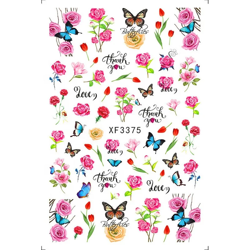 Paso Sico Nail Art Flower Leaf Plant Decals Stickers Colorful Beauty Garden 3D Back Glue Nails Decal Sticker
Paso Sico Nail Art Flower Leaf Plant Decals Stickers Colorful Beauty Garden 3D Back Glue Nails Decal Sticker