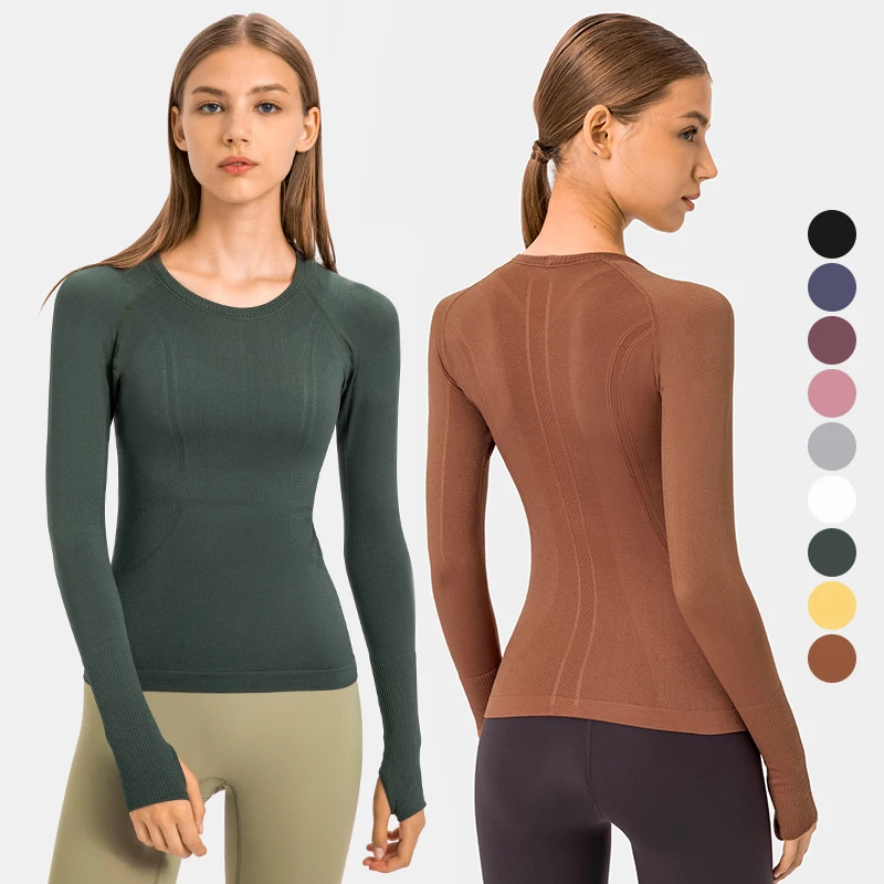 Custom Logo Fitness Gym Tops Equestrian Clothing Thumb Hole Sleeves Womens Seamless T-Shirt
Custom Logo Fitness Gym Tops Equestrian Clothing Thumb Hole Sleeves Womens Seamless T-Shirt