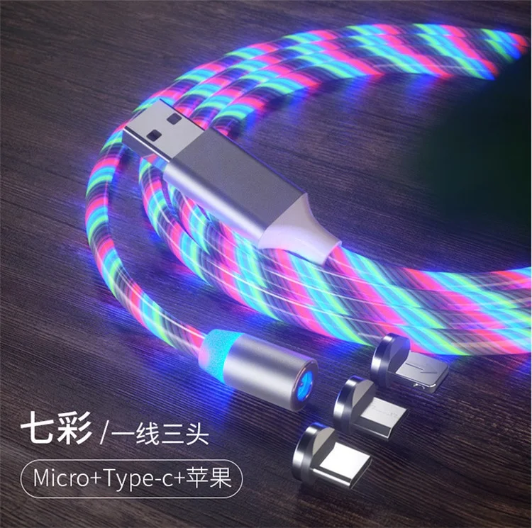 Lighting Magnetic Charger for iPhone Cable Flowing Light LED Micro USB Cable Type-C Charging Wire, Blue, red, green, white
Lighting Magnetic Charger for iPhone Cable Flowing Light LED Micro USB Cable Type-C Charging Wire, Blue, red, green, white