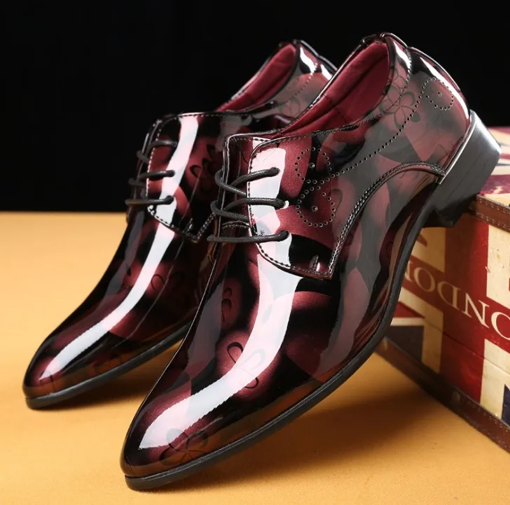 New popular men's casual patent leather fashion groom wedding plus size men's formal shoes, Yellow,red,blue,grey
New popular men's casual patent leather fashion groom wedding plus size men's formal shoes, Yellow,red,blue,grey