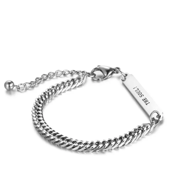 New Jewelry Titanium Steel Jewelry Accessories Men Personality Simple Chain Titanium Steel Bracelet, Silver
New Jewelry Titanium Steel Jewelry Accessories Men Personality Simple Chain Titanium Steel Bracelet, Silver