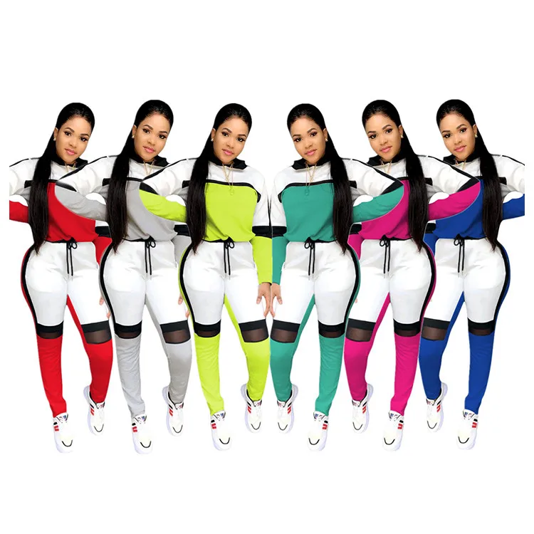 2021 Trendy T-shirt And Pants Stitching Custom Sweatsuit Outfit Autumn Woman Two Piece Set, Picture
2021 Trendy T-shirt And Pants Stitching Custom Sweatsuit Outfit Autumn Woman Two Piece Set, Picture