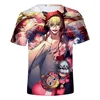 Custom Hot 3D Full Printing Japanese Anime One piece short sleeve T-shirt