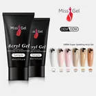 Missgel manufacture nail extension 6 colors glitter super sparkling acryl gel polygel