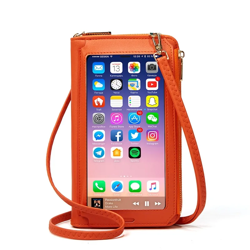 2021 New multi functional different colors fashion touch screen waterproof mobile phone bag women's shoulder bag Crossbody Bags
2021 New multi functional different colors fashion touch screen waterproof mobile phone bag women's shoulder bag Crossbody Bags