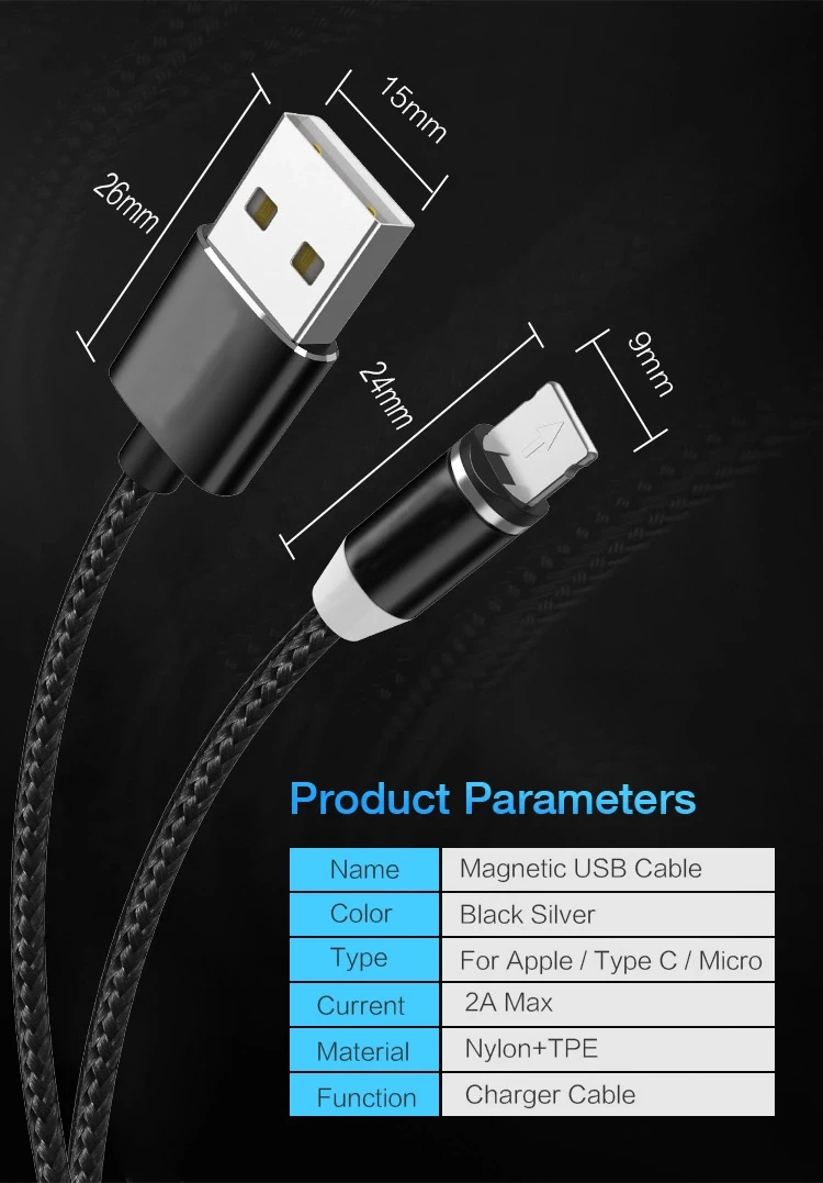 Top selling 3 in 1 magnetic cable speed charge usb date cable for iphone and android for - ANKUX.COM