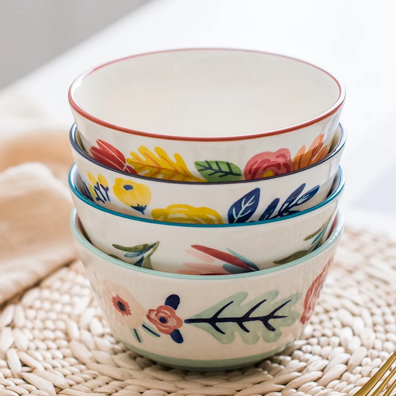 Japanese four seasons theme ceramic domestic rice bowl bamboo hat bowl hand-painted cute dinnerware original bowl
Japanese four seasons theme ceramic domestic rice bowl bamboo hat bowl hand-painted cute dinnerware original bowl