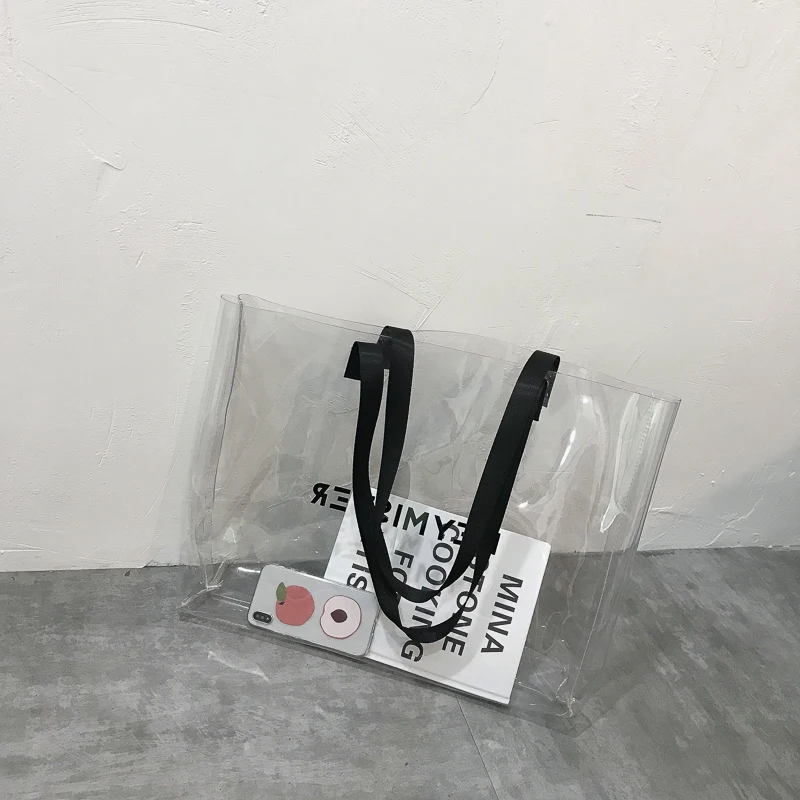 Cheap transparent handbags women Foldable Clear trendy women bags, Black,red,brown and customzied
Cheap transparent handbags women Foldable Clear trendy women bags, Black,red,brown and customzied