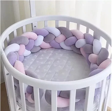 Baby Crib Bumper Knotted Braided Bumper Handmade Soft Knot Pillow Protector, As photos
Baby Crib Bumper Knotted Braided Bumper Handmade Soft Knot Pillow Protector, As photos