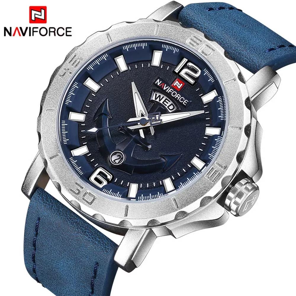 NAVIFORCE NF9122 classic orange man quartz watch genius Leather band Luminous Calendar week display Waterproof casual hand watch
NAVIFORCE NF9122 classic orange man quartz watch genius Leather band Luminous Calendar week display Waterproof casual hand watch