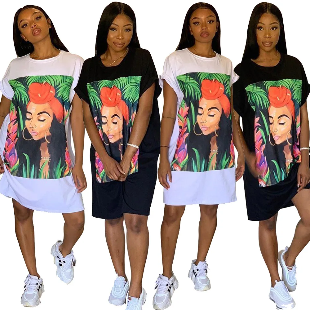 JY-965 Women Fashion Ladies Cotton Casual Dresses Oversized Loose Graphic Print Long T-Shirt Dresses, 2 as pictures
JY-965 Women Fashion Ladies Cotton Casual Dresses Oversized Loose Graphic Print Long T-Shirt Dresses, 2 as pictures