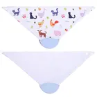 Chewable Non-toxic Silicone Baby Bandana Bibs With Teether