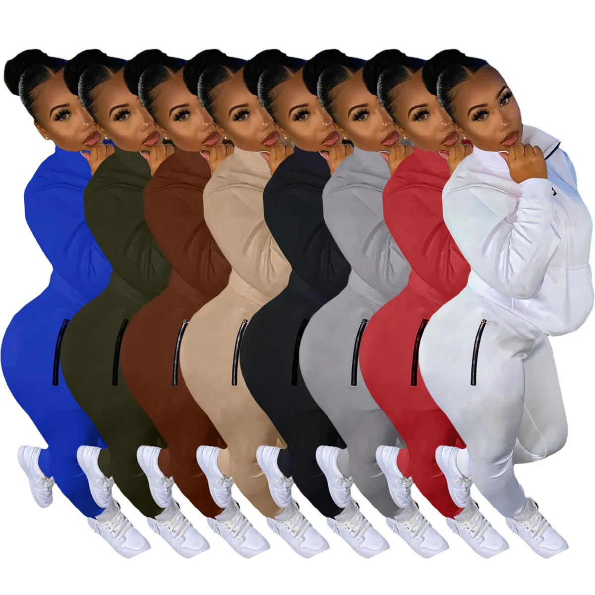 clothes women fall winter sweatsuits hoodies joggers set two piece zipper pockets casual sets clothing 2021
clothes women fall winter sweatsuits hoodies joggers set two piece zipper pockets casual sets clothing 2021